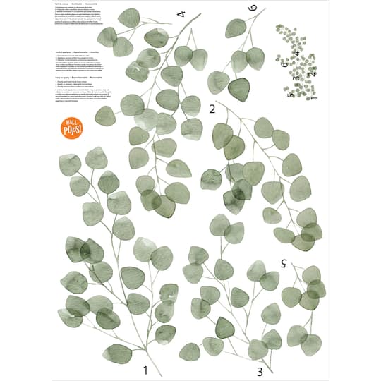 WallPops Eucalyptus Wall Art Kit